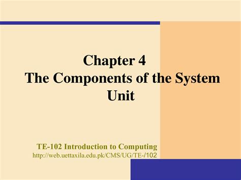 Image result for Major Component of System Unit Tutorial