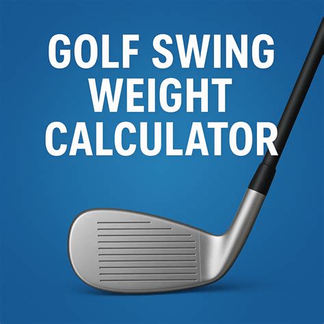 Free Golf Swing Weight Calculator Estimate D/C/E Swingweight