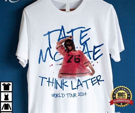 Tate McRae Think Later Concert T-Shirt ONE Sides Cotton Shirts ...