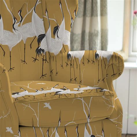 Sedge Sofa and Chairs Upholstery Fabric Yellow | Life n Colors