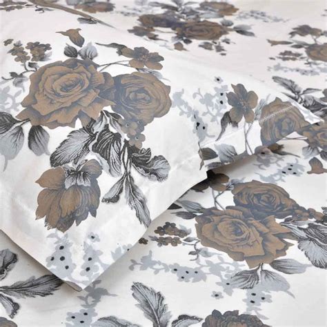 haus & kinder Dream Floral Romance 100% Cotton Double Bedsheet with 2 ...