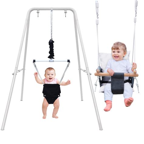 Amazon.com: Hapfan Upgraded 2 in 1 Baby Jumper and Toddler Swing with ...