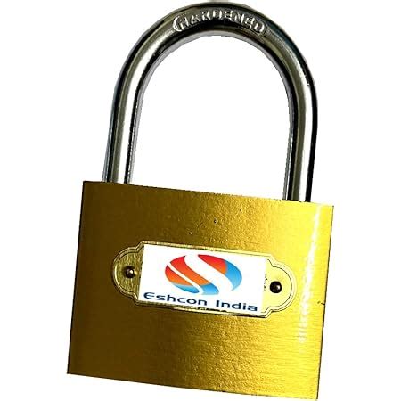 Eshcon 75MM Heavy Duty Golden Painted High Security Door lron Lock for ...