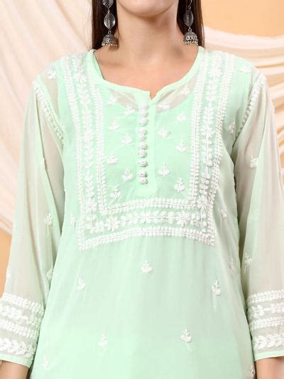 Buy Long Straight Kurta Set for Women - Poshak Chikan Studio