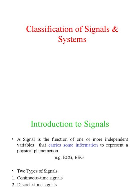 Image result for Classification of Signal