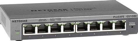 Netgear (GS108EV4) 8-Port Smart Managed Gigabit Switch (up to 2000 Mbps ...