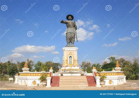 Monument of Anouvong stock image. Image of person, chao - 64172783