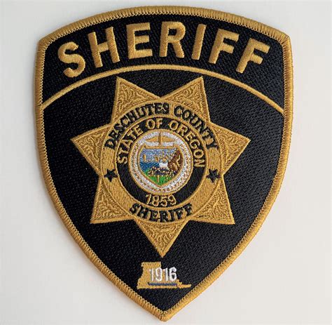 Deschutes County Sheriff’s Office Collectible Patch – Oregon State ...