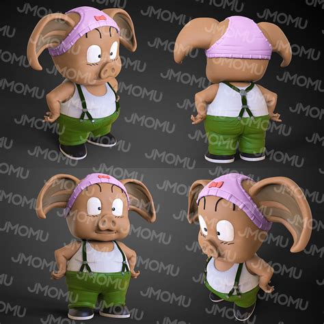 Oolong-Dragon Ball 3D model 3D printable | CGTrader