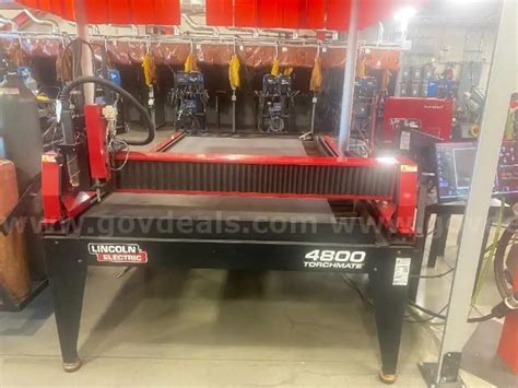 LINCOLN ELECTRIC TORCHMATE 4800 CNC PLASMA CUTTER/OFFSITE/DS#18040 ...