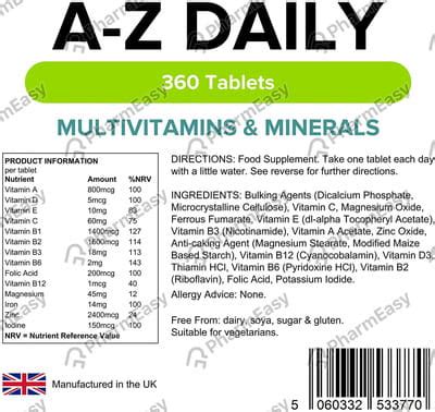 Buy Daily 365 Strip Of 10 Tablets Online & Save Up to 24% at PharmEasy