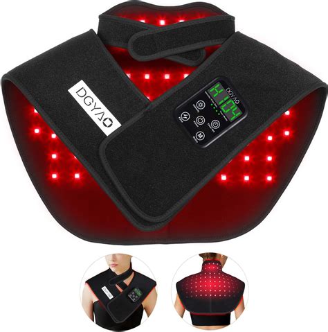 Amazon.com: Cordless Led Red Light Therapy for Shoulder Neck Pain Relief Portable Near Infrared ...