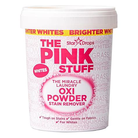 Stardrops The Pink Stuff Oxi Powder Stain Remover Whites - 1kg : Amazon ...