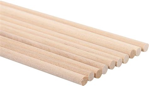 Buy AYNEFY Wooden Sticks，10pcs 30cm Long DIY Wooden Arts Craft Sticks ...