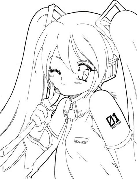 Miku Coloring Pages at GetColorings.com | Free printable colorings ...