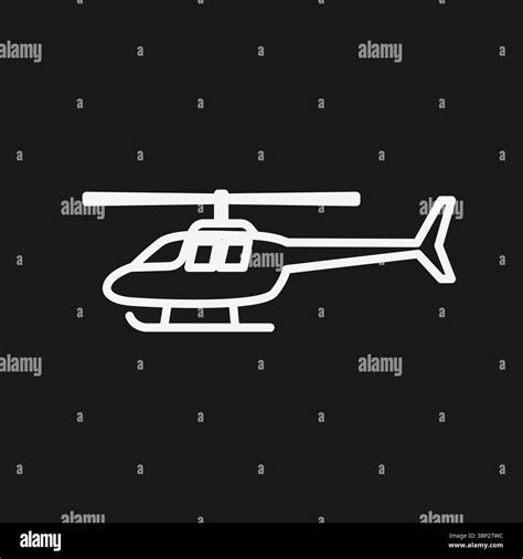 Helicopter and Chopper Icon for Aviation, Emergency Rescue, and ...