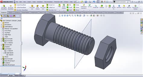 Image result for SolidWorks Tutorials to Draw a Nut