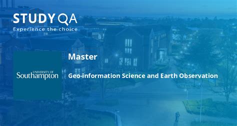 StudyQA — Master: Geo-information Science and Earth Observation ...