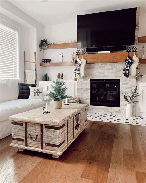 Evergreen Tree on Wooden Block Coffee Table - Soul & Lane
