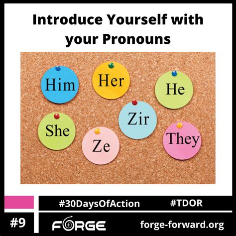 Introduce Yourself With Your Pronouns (Day 9) - FORGE