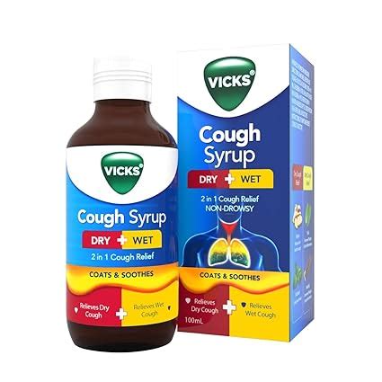 Buy Vicks Cough Syrup, 100ml Bottle - Fast Relief for Dry & Chesty ...