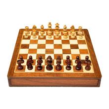 Buy PALM ROYAL HANDICRAFTS 10 inches Handmade Drawer Wooden Chess Board ...
