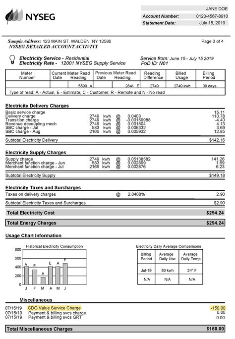 How to Read Your NYSEG Bill | BlueWave