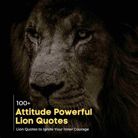 attitude powerful lion quotes