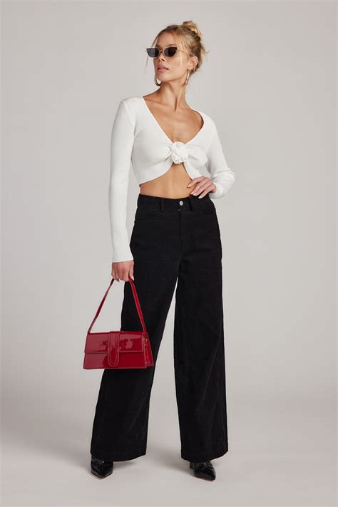 Clarence Black Corduroy Pants – 12th Tribe