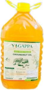 Yogappa COL D WOOD PRESSED GROUNDNUT OIL 5 LITRES Groundnut Oil PET ...