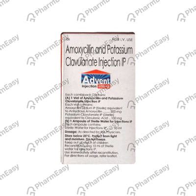 Advent 600mg Dry Vial Of 1 Powder For Injection: Uses, Side Effects ...