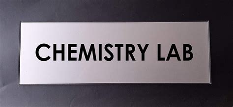 SIGNOOGLE Chemistry Lab Acrylic Sign Display Sign Board for Office ...