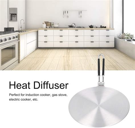 Buy Heat Diffuser, Stainless Steel Induction Adapter Plate with Handle ...