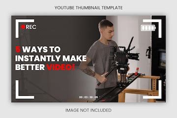 Video maker business youtube thumbnail design template | Premium PSD