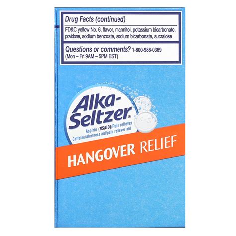 Alka Seltzer Hangover