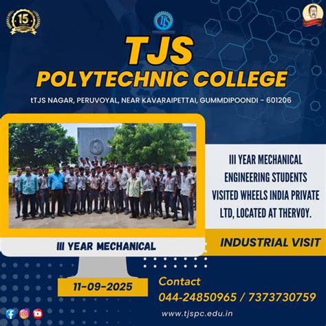 TJS Polytechnic College Chennai | Best Diploma College