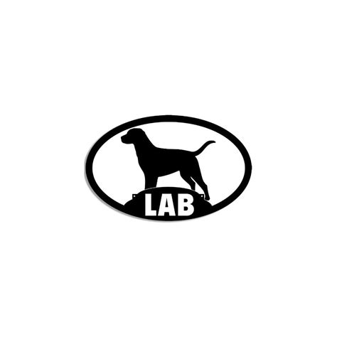 LPF USA Oval LAB Silhouette Sticker (Labrador Dog | Ubuy India
