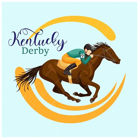 Premium Vector | Vector illustration kentucky derby house riding ...