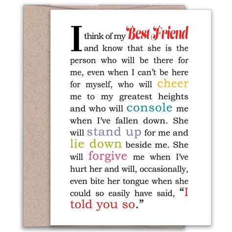 Tell your best friend how important she is to you with this best friend ...