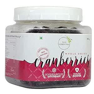 Raw Essentials Whole Dried Cranberries, 300 g : Amazon.in: Grocery ...