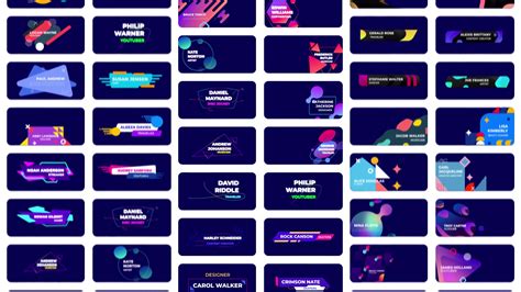 100 Colorful Lower Third | Premiere Pro MOGRT Videohive 35721299 ...