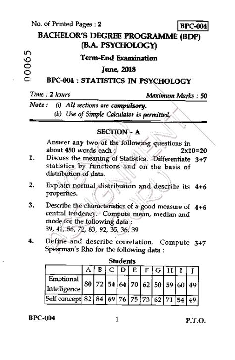 - BPC-004 compressed - Question paper.statistics in psychology ignou ...