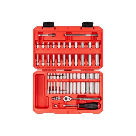 Tekton, 56-pc 1/4in. Drive 12-Point Socket and Ratchet Set, Model ...