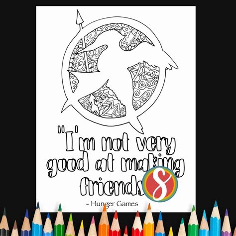 Free Hunger Games Coloring Pages — Stevie Doodles