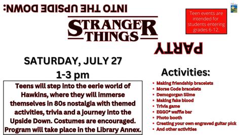 Teen Stranger Things Party, 1011 S Bagdad Rd, Leander, TX, United ...