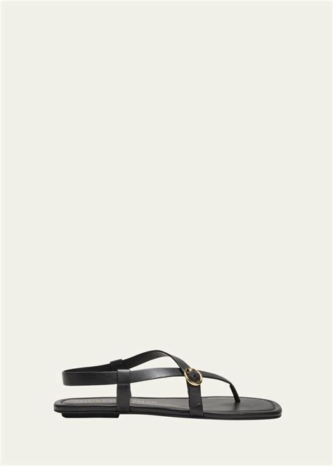 Stuart Weitzman Benni Leather Sandals - Bergdorf Goodman