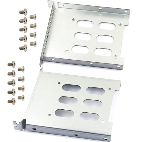 2pcs 2.5" to 3.5" Hard Drive Tray Holder for PCI SSD HDD Metal Mounting ...