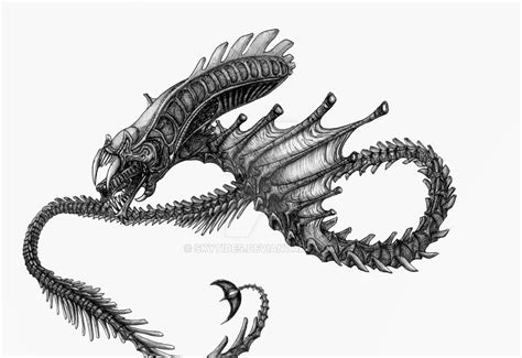 Alien Snake Drawing 的图像结果