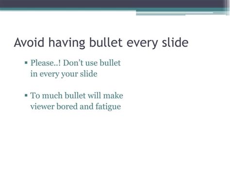 Image result for Bullets Examples