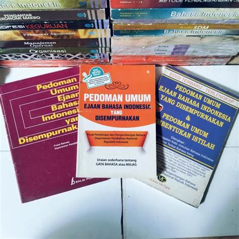 Jual PEDOMAN UMUM EJAAN BAHASA INDONESIA YANG DISEMPURNAKAN & PEDOMAN ...
